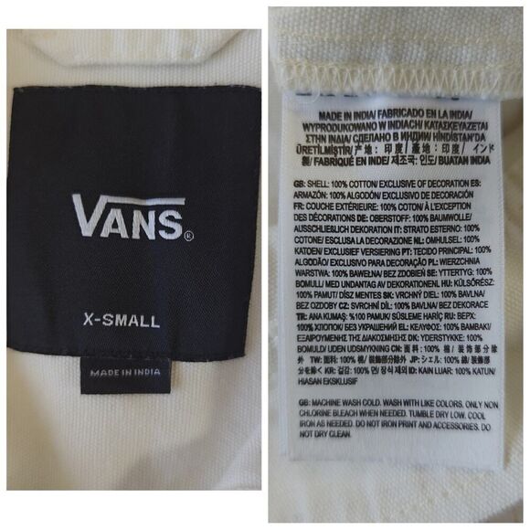 VANS Book It Micro Embroidered Ditsy Floral Jacket sz XS - Picture 12 of 12